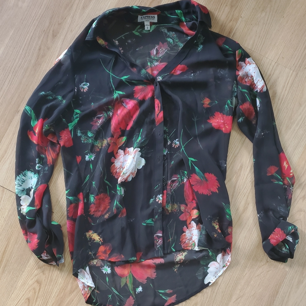 Express Slim Fit Button Up Portofino